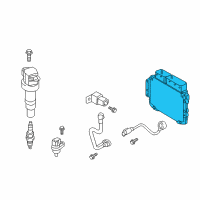 OEM 2019 Hyundai Elantra GT Engine Control Module Unit Diagram - 39133-2EPE2