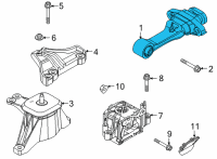 OEM 2022 Hyundai Sonata Bracket Assembly-Roll Rod Diagram - 21950-L1100