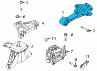 OEM 2020 Hyundai Sonata Bracket Assembly-Roll Rod Diagram - 21950-L1100