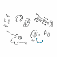 OEM 2012 Infiniti QX56 Hose Brake Rear Diagram - 46210-1LA3A