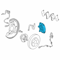 OEM Cadillac XTS Caliper Diagram - 22872920