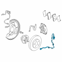 OEM Cadillac ABS Sensor Wire Diagram - 23278473