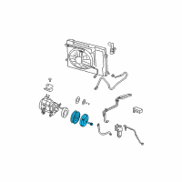 OEM 2008 Dodge Durango PULLY Kit-A/C Compressor Diagram - 5135971AA