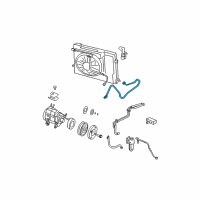 OEM 2005 Dodge Durango Line-A/C Suction & Discharge Diagram - 55056208AB