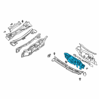 OEM 2003 Kia Spectra INSULATOR-DASHOUT Diagram - 0K2A368641L