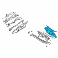 OEM 1998 Kia Sephia Dash Assembly-INSULATOR, Inner Diagram - 0K2A168611R