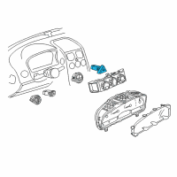 OEM 2006 Pontiac GTO Switch Asm-Hazard Warning Diagram - 92084580