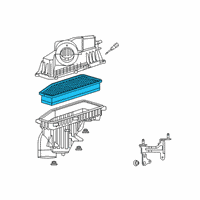 OEM Jeep Cherokee Filter-Air Cleaner Diagram - 68320315AB