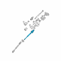 OEM 2013 Ford Expedition Intermed Shaft Diagram - 7L1Z-3E751-A