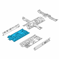 OEM 2019 Hyundai Elantra GT Panel Assembly-Center Floor Side, R Diagram - 65120-G3000