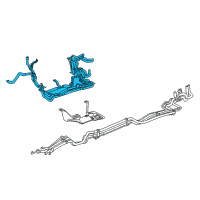 OEM 2017 Toyota Highlander Front AC Line Diagram - 88710-0E320