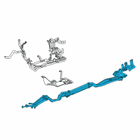 OEM 2015 Toyota Highlander Rear AC Line Diagram - 88840-0E080