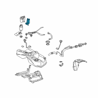 OEM Lexus GS400 Regulator Assy, Fuel Pressure W/Jet Pump Diagram - 23020-46010