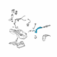 OEM Lexus GS300 Pipe Sub-Assy, Fuel Tank Filler Diagram - 77201-30370
