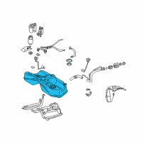 OEM 2003 Lexus GS300 Fuel Tank Assembly Diagram - 77001-30512