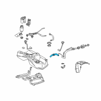 OEM Lexus Hose, Fuel Tank To Filler Pipe Diagram - 77213-30160