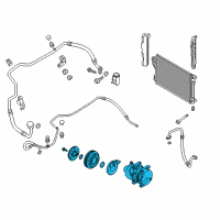OEM Hyundai Tucson Discontinued Reman Compressor Diagram - 97701-2S500-RM