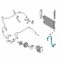 OEM Kia Sportage Air Conditioner Refrigerant Discharge Hose Diagram - 977622S500