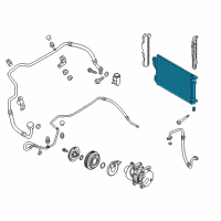 OEM Kia Sportage Condenser Assembly-Cooler Diagram - 976062S500