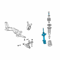 OEM 2012 Toyota Yaris Strut Diagram - 48510-52C31