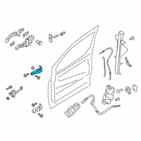 OEM 2014 Ford Escape Upper Hinge Diagram - CJ5Z-7822801-C