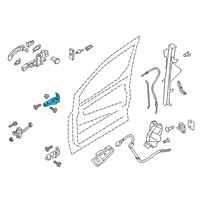 OEM Ford Transit Connect Upper Hinge Diagram - CJ5Z-7822801-C