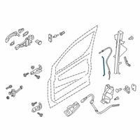 OEM 2019 Ford Transit Connect Lock Rod Diagram - DT1Z-6122135-A