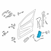 OEM 2020 Ford Transit Connect Latch Diagram - DT1Z-6121813-B