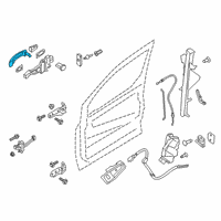 OEM Ford Transit Connect Handle, Outside Diagram - KT1Z-1722404-CB