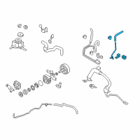 OEM 2009 Nissan Murano Hose & Tube Assy-Power Steering Diagram - 49721-1AA1D