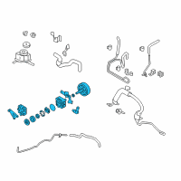 OEM Nissan Murano Pump Assy-Power Steering Diagram - 49110-1AA0A