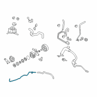 OEM 2012 Nissan Murano Hose-Return, Power Steering Diagram - 49725-1AA2D