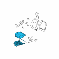 OEM Kia Spectra Cushion Assembly-Front Seat Diagram - 882022F701275