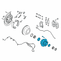 OEM Rear Hub Diagram - 5C3Z-1109-CC