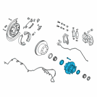 OEM 2016 Ford F-350 Super Duty Rear Hub Diagram - 5C3Z-1109-CC