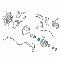 OEM 2010 Ford E-350 Super Duty Axle Bearing Cup Diagram - TCAA-1243-A