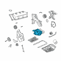 OEM Chrysler 300M Pump-Engine Oil Diagram - 68148873AA