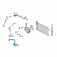 OEM 2012 Lincoln MKZ Hose & Tube Assembly Diagram - 9E5Z-19D734-A