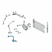 OEM 2011 Mercury Milan Hose & Tube Assembly Diagram - 9E5Z-19D734-A