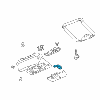 OEM Infiniti QX80 Switch Sunroof Diagram - 25450-3TA0A