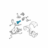 OEM 2003 Cadillac CTS Cylinder Kit-Ignition Lock (Uncoded) Diagram - 15825348