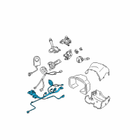 OEM Cadillac SRX Harness, Steering Column Wiring Diagram - 26103420