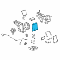 OEM 2020 GMC Yukon XL Evaporator Core Diagram - 84445411