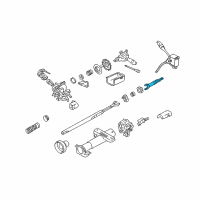 OEM Chevrolet Cavalier Upper Steering Shaft Diagram - 89060580