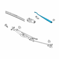 OEM 2013 Honda Civic Arm, Windshield Wiper (Driver Side) Diagram - 76600-TR0-A01