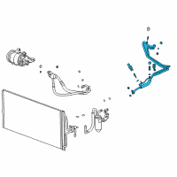 OEM 2005 Pontiac Grand Prix Evaporator Tube Diagram - 15258004