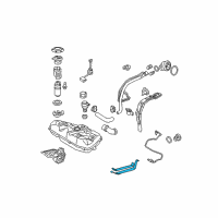 OEM Toyota Fuel Tank Mount Strap Diagram - 77601-12250