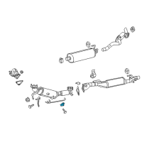 OEM Ram 1500 Bracket-Exhaust Hanger Diagram - 68209816AC