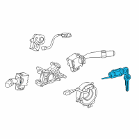 OEM 2006 Toyota Corolla Cylinder & Keys Diagram - 69057-02140