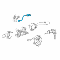 OEM 2001 Toyota Avalon Warning Switch Diagram - 84052-60010